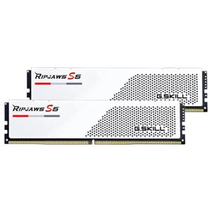G.SKILL 32GB kit DDR5 5600 CL30 Ripjaws S5 white F5-5600J3036D16GX2-RS5W