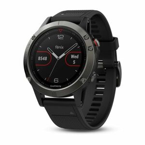 Garmin FENIX 5 Grey, Black Band | Odolné inteligentné hodinky - OPENBOX (Rozbalený tovar s plnou zárukou) EU - 010-01688-00