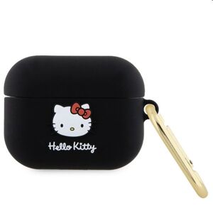 Hello Kitty Liquid Silicone 3D Kitty Head Logo obal pre Apple AirPods Pro, čierny 57983116939