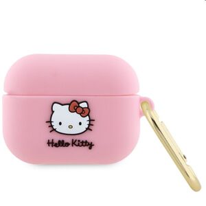 Hello Kitty Liquid Silicone 3D Kitty Head Logo obal pre Apple AirPods Pro, ružové 57983116941