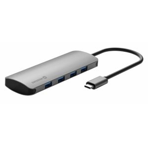 Hliníkový USB-C HUB Swissten 4-in-1 (4x USB 3.0) 44040101