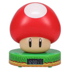 Hodiny s budíkom Super Mushroom Digital (Super Mario)