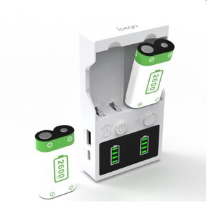 iPega nabíjačka batérií pre ovládač do Xbox Series XS + 2ks batérií 2200mAh, white PG-XBX010A