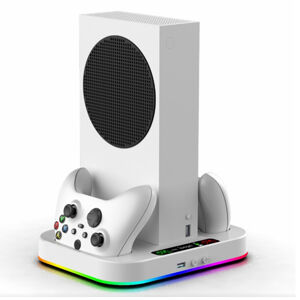 iPega XBS012S Multifunkčný nabíjací RGB stojan s chladením pre Xbox Series S + 2ks Baterií 57983115496
