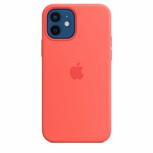 Apple iPhone 12 Pro Max Silicone Case with MagSafe, pink citrus MHL93ZMA