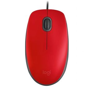 Kancelárska myš Logitech M110 Silent, červená 910-005489