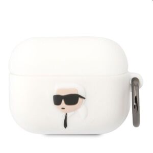 Karl Lagerfeld 3D Logo NFT Karl Head silikónový obal pre Apple AirPods Pro, biely 57983112290