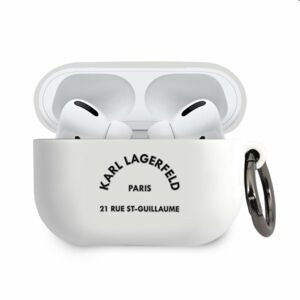 Karl Lagerfeld Rue St Guillaume silikónový obal pre Apple AirPods Pro, biely 57983103062