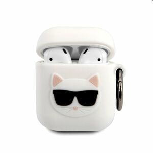 Karl Lagerfeld silikónový obal pre Apple AirPods 12, biely 57983103057