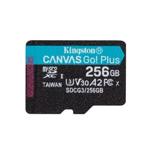 Kingston Canvas Go Plus Micro SDXC 256 GB, UHS-I U3 A2, Class 10 - rýchlosť 17090 MBs SDCG3256GBSP