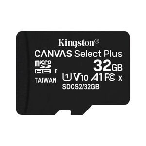 Kingston Canvas SeIect Plus Micro SDHC 32GB, UHS-I A1, Class 10 - rýchlosť 100 MBs SDCS232GBSP