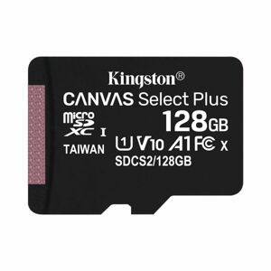 Kingston Canvas SeIect Plus Micro SDXC 128 GB, UHS-I A1, Class 10 - rýchlosť 100 MBs SDCS2128GBSP