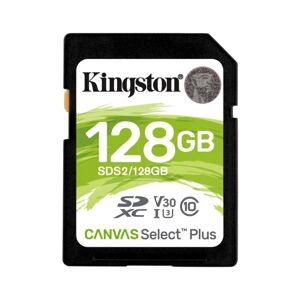 Kingston Canvas SeIect Plus Secure Digital SDXC UHS-I 128GB | Class 10, rýchlosť 10085 MBs (SDS2128GB) SDS2128GB