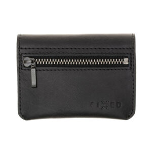 Kožená peňaženka FIXED Smile Tripple so smart trackerom FIXED Smile Pro, čierna FIXSM-TR2-BK
