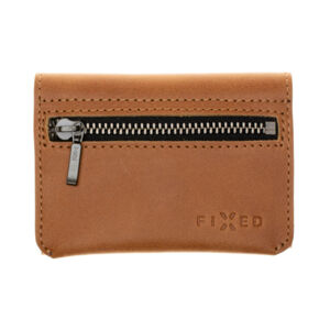 Kožená peňaženka FIXED Smile Tripple so smart trackerom FIXED Smile Pro, hnedá FIXSM-TR2-BRW