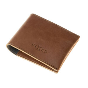 Kožená peňaženka FIXED Smile Wallet so smart trackerom FIXED Smile Pro, hnedá FIXSM-SMMW2-BRW