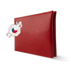 Kožená peňaženka Smile Wallet so smart trackerom FIXED Smile s motion senzorom, červená FIXSM-SMMW-RD