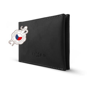 FIXED Smile Kožená peňaženka so smart trackerom a motion senzorom, čierna FIXSM-SMMW-BK