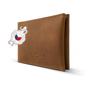 FIXED Smile Kožená peňaženka so smart trackerom a motion senzorom, hnedá FIXSM-SMMW-BRW