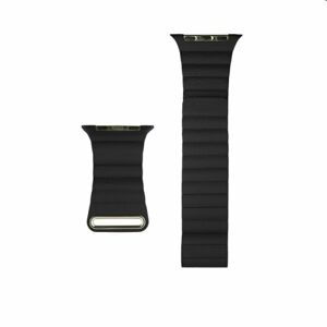 COTEetCI Leather Back Loop Band for Apple Watch 424445mm, black WH5206-BK