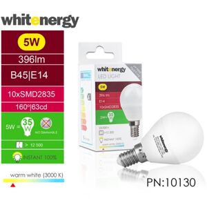 LED žiarovka WhiteEnergy - E14 - 5W - 396 lm, Teplá biela - 3000K 989750452