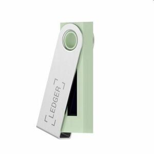 Ledger Nano S hardvérová peňaženka na kryptomeny, zelená LEDGERG
