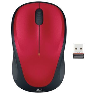 Kancelárska myš Logitech Wireless Mouse M235, red 910-002496