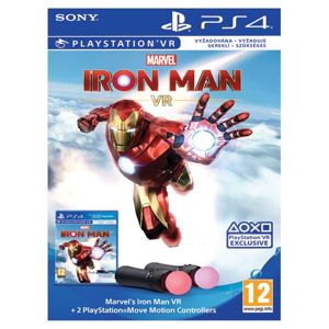 Marvel's Iron Man VR Bundle + 2 PlayStation Move Motion Controllers - OPENBOX (Rozbalený tovar s plnou zárukou) PS4