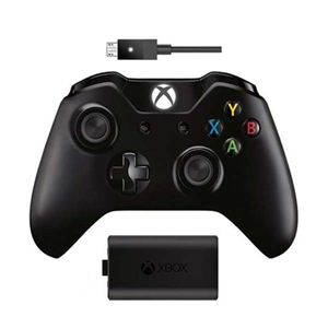 Microsoft Xbox One S Wireless Controller + Play & Charge Kit, black W2V-00007