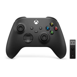 Microsoft Xbox Wireless Controller, carbon black + Microsoft Xbox Adapter - OPENBOX (Rozbalený tovar s plnou zárukou) 1VA-00002