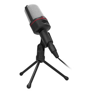 Mikrofón C-TECH MIC-02, čierny MIC-02