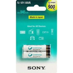 Nabíjacia mikrotužková batéria AAA, Sony NiMH 900mAh, 2 kusy 219025558