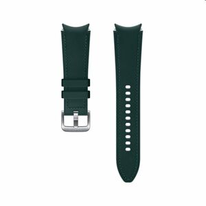 Náhradný hybridný kožený remienok pre Samsung Galaxy Watch4 (veľkosť M/L), green ET-SHR89LGEGEU
