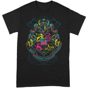 Neon Hogwarts Crest T Shirt (Harry Potter) L TS134HP-L