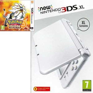 New Nintendo 3DS XL, pearl white + Pokémon Sun RED-S-WAAA