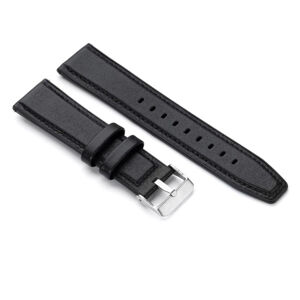 Niceboy Watch band 22mm leather black watch-band-22-leather-black