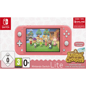 Nintendo Switch Lite, coral + Animal Crossing: New Horizons + trojmesačné predplatné služby Nintendo Switch Online HDH-S-PAZLA
