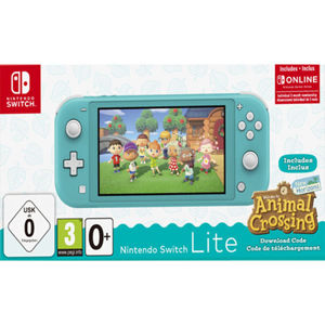 Nintendo Switch Lite, turquoise + Animal Crossing: New Horizons + trojmesačné predplatné služby Nintendo Switch Online HDH-S-BAZLA