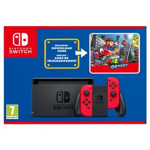 Nintendo Switch Red + Super Mario Odyssey HAD-S-KACLL