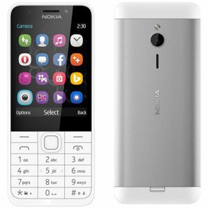 Nokia 230, Dual SIM, strieborný A00026951