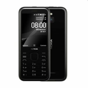 Nokia 8000, 4G, Dual SIM, black - OPENBOX (Rozbalený tovar s plnou zárukou) 8000 4G DS Black