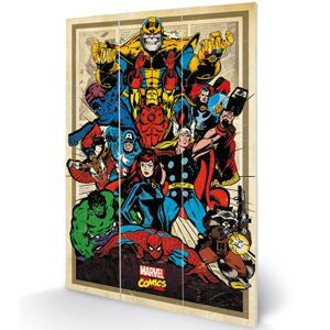 Obraz Wood Print Avengers To Action (Marvel) MW12494P