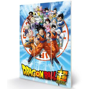 Obraz Wood Print Goku And The Z Fighters (Dragon Ball Super) MW12809P