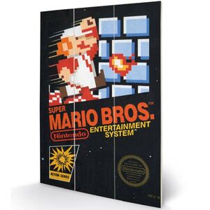 Obraz Wood Print NES Cover (Super Mario Bros) MW12479P