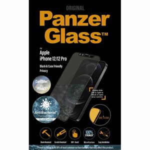 Ochranné temperované sklo PanzerGlass CamSlider AB s privátnym filtrom pre Apple iPhone 1212 Pro, čierne P2714