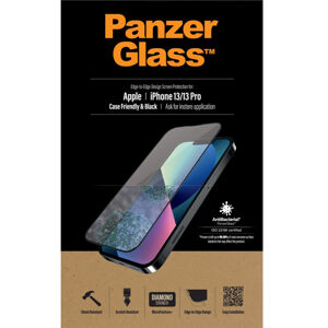Ochranné temperované sklo PanzerGlass Case Friendly pre Apple iPhone 1313 Pro, čierne PRO2745
