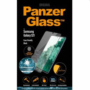 Ochranné temperované sklo PanzerGlass Case Friendly pre Samsung Galaxy S21 - G991B, Fingerprint komp., black 7256