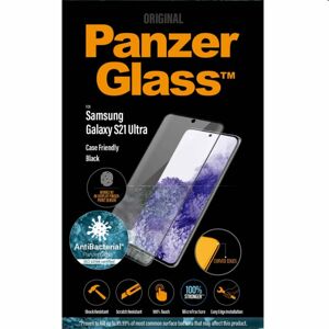 Ochranné temperované sklo PanzerGlass Case Friendly pre Samsung Galaxy S21 Ultra - G998B, Fingerprint komp., black 7258