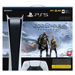 PlayStation 5 Digital Edition + God of War: Ragnarök CZ - OPENBOX (Rozbalený tovar s plnou zárukou) CFI-1216B