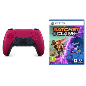 PlayStation 5 DualSense Wireless Controller, cosmic red + Ratchet & Clank: Rift Apart CZ PS5